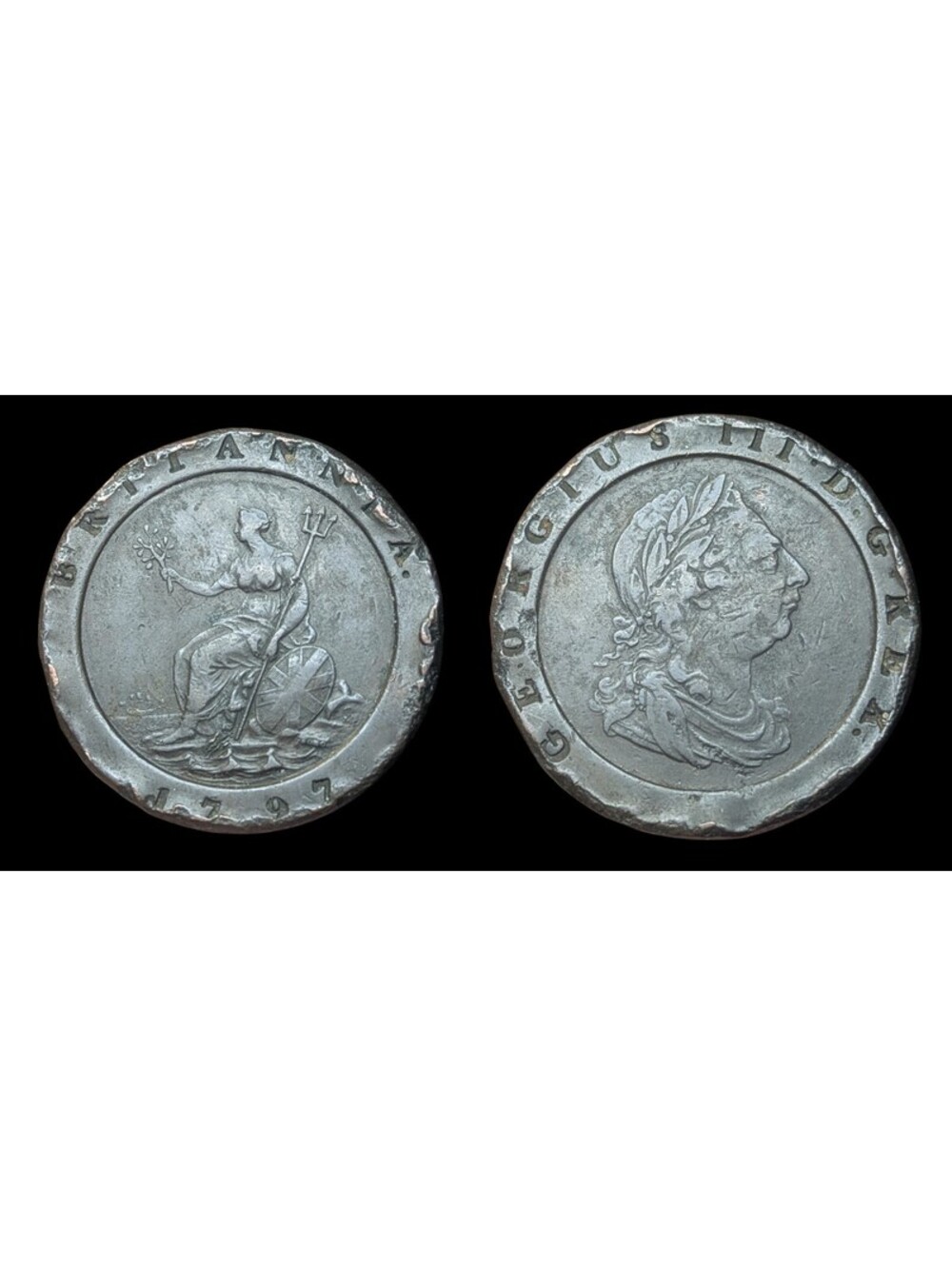 Great Britain 1797 Two Pence 2d England